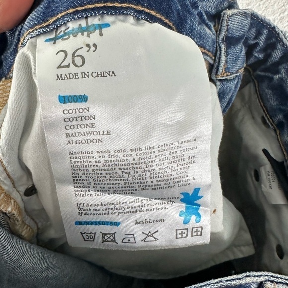 KSUBI Playback Karma Straight Leg Jeans SZ 26 NEW NWT - Picture 8 of 8